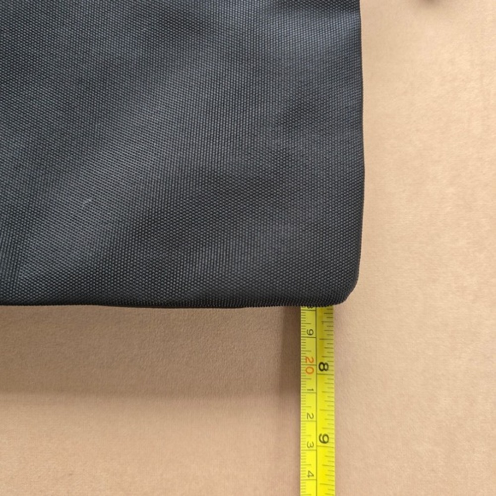 Roots 73 Black Faux Leather Nylon Crossbody Bag‎ Adjustable Strap Zipper Pockets - Picture 8 of 16